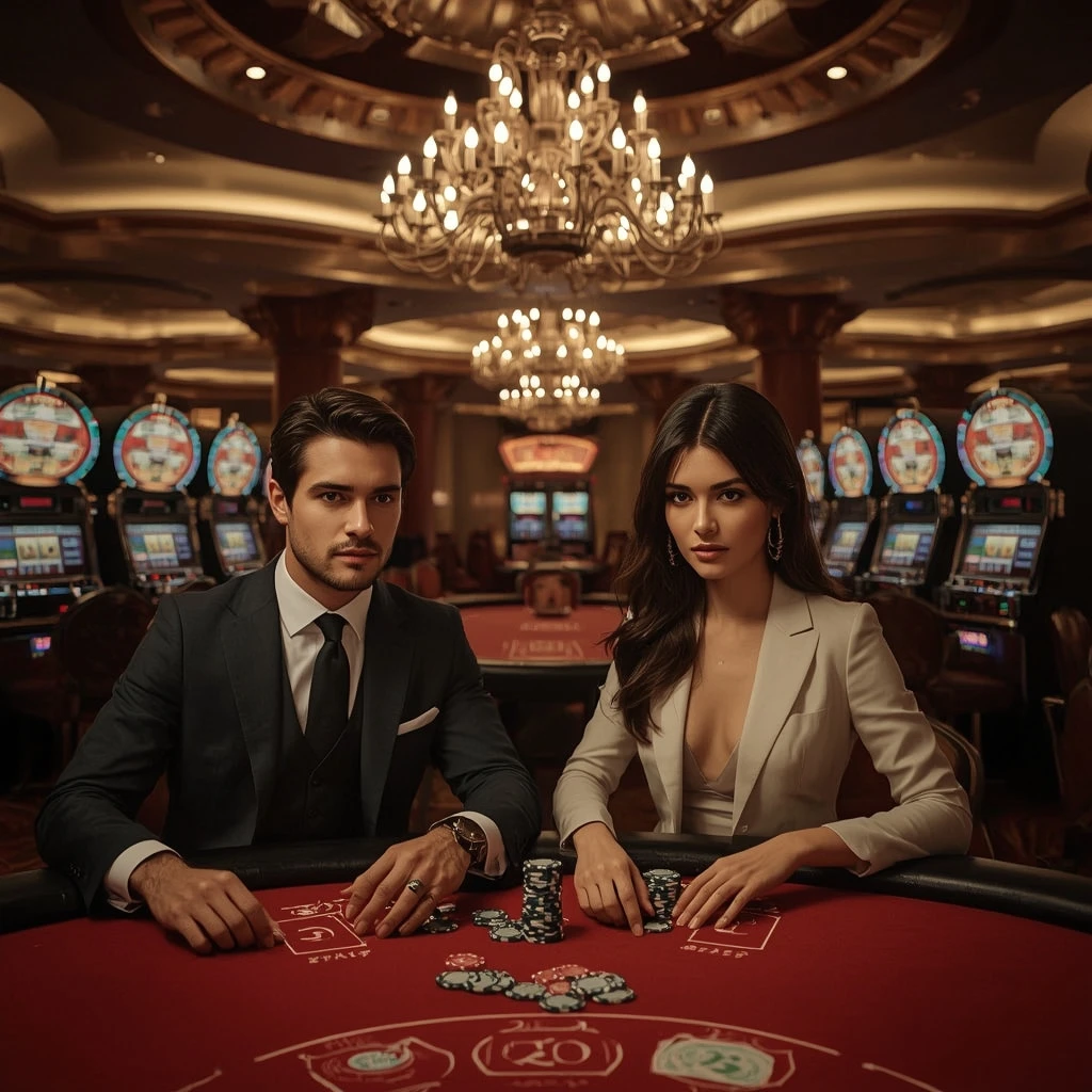 Deux joueurs de poker dans un Chilistakes Casino